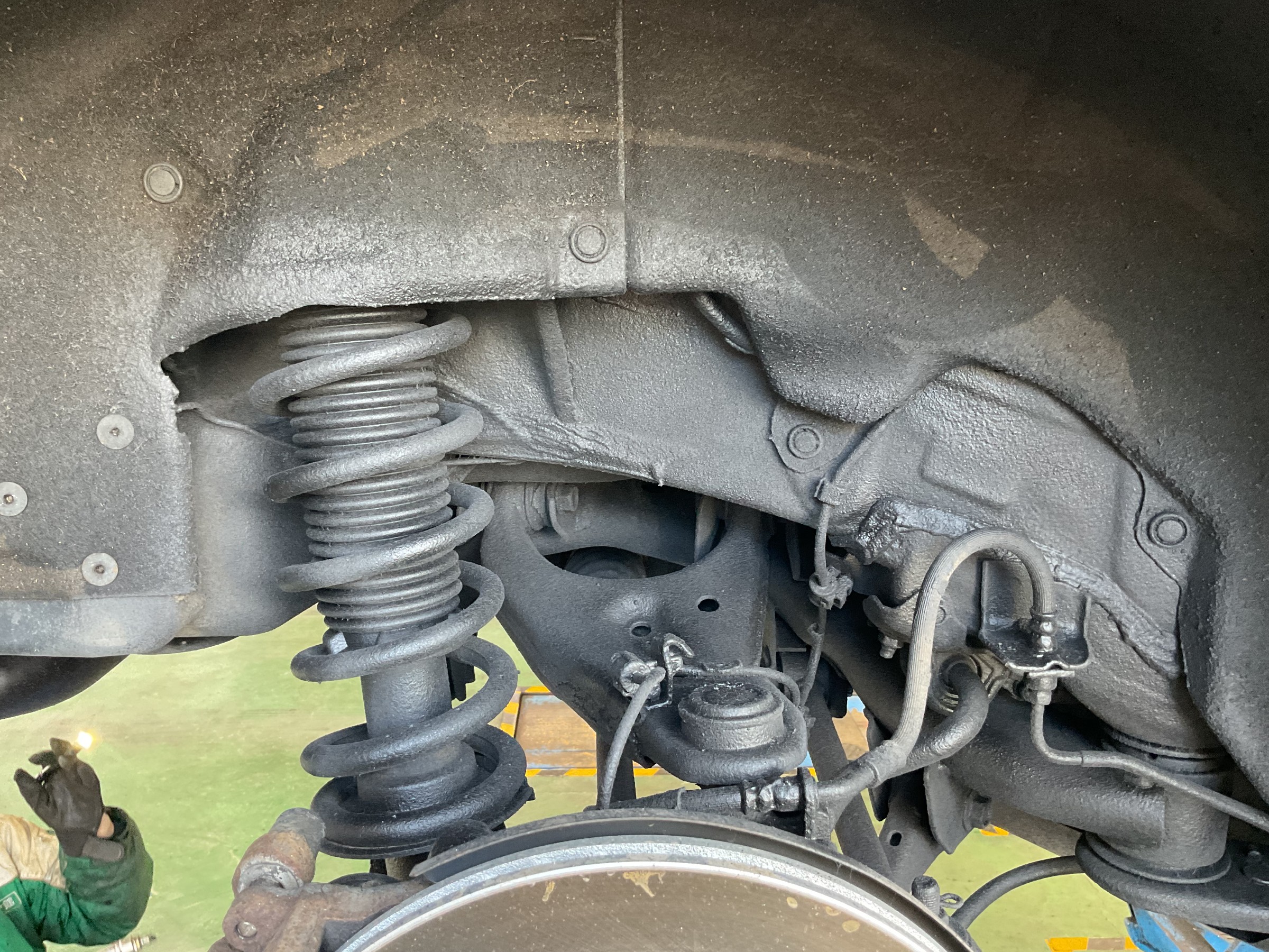 防錆後　タイヤハウス内