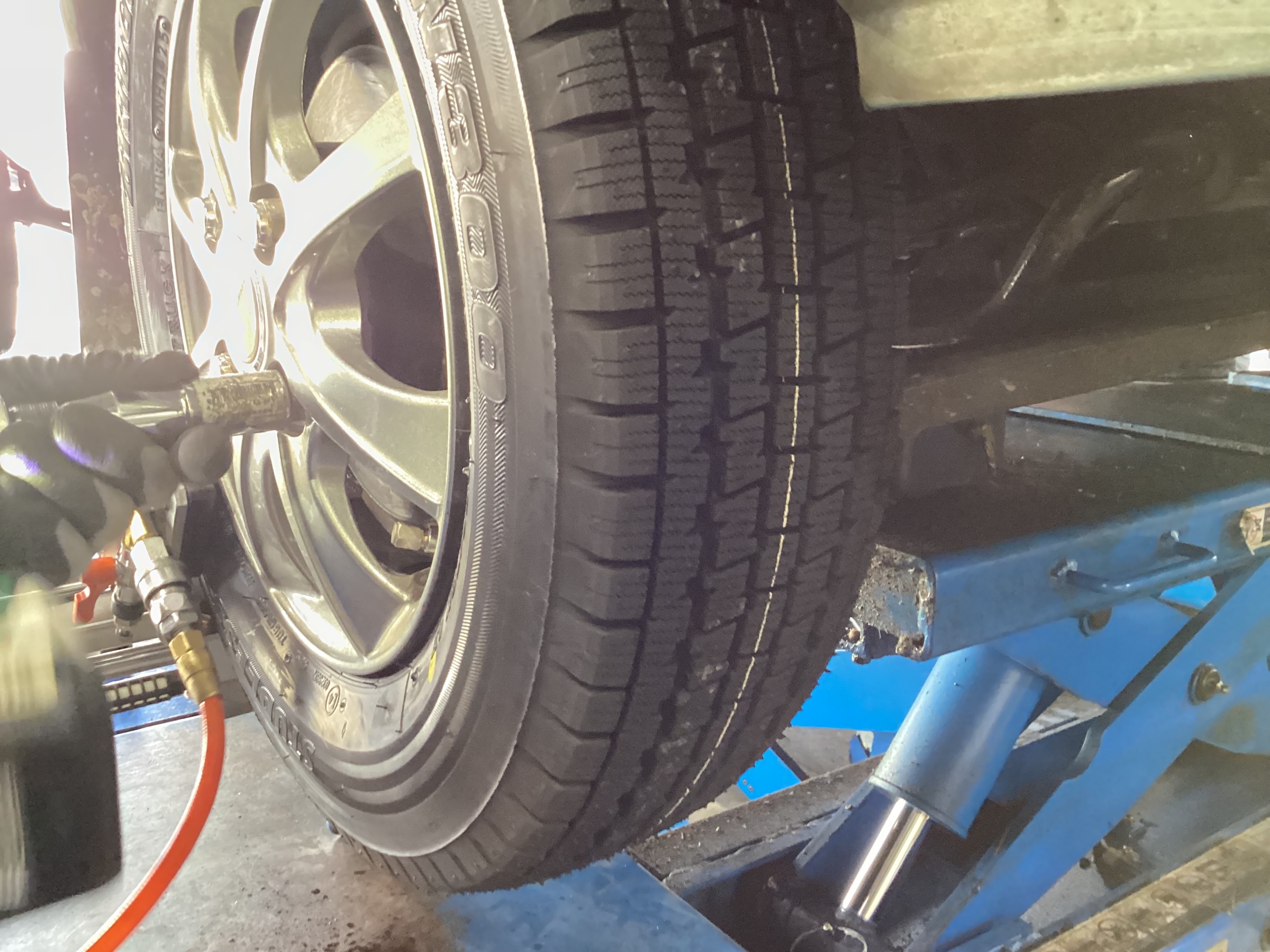 お客様の許可を得て撮影しました。