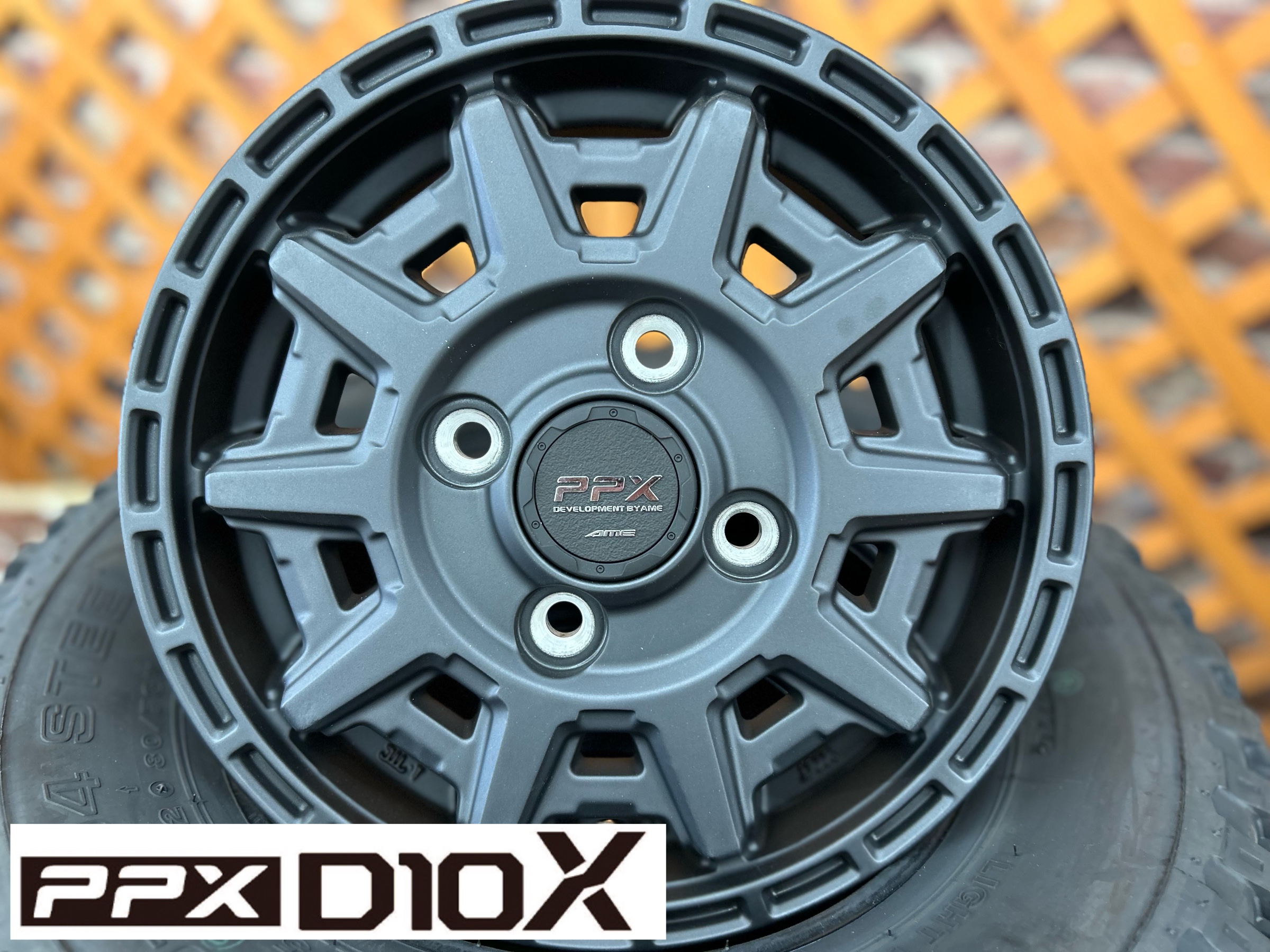 最終値下げ　PPX D10X 12インチ　アルミホイール 楽天市場】PPX D10X 12インチ 3.50B 45 4-100 マットダークガン