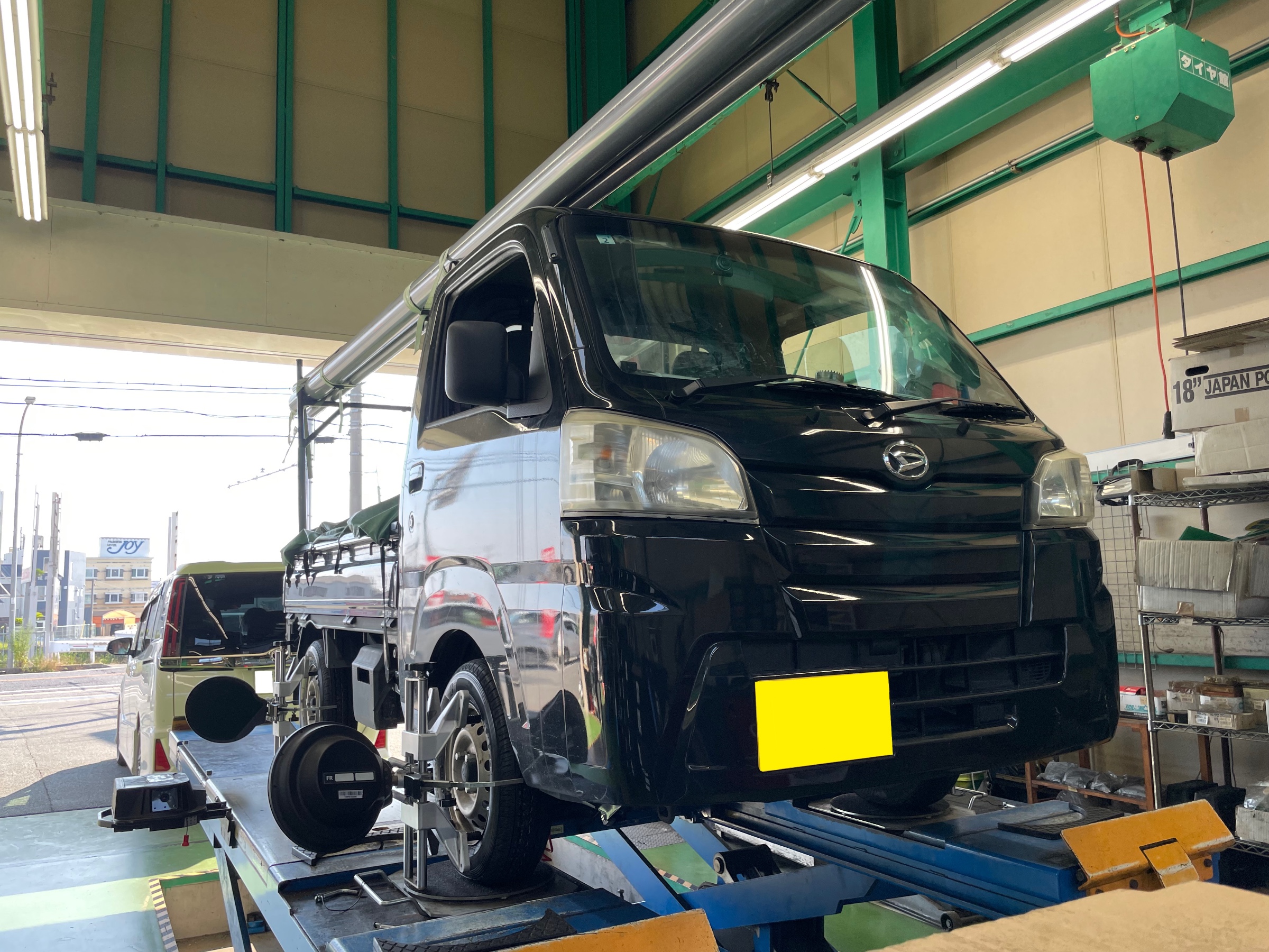 タイヤ館土山 ダイハツ ハイゼットトラック S510P　アライメント調整
