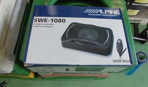 未使用品）ALPINE SWE-1080 サブウーファー 160W MAX