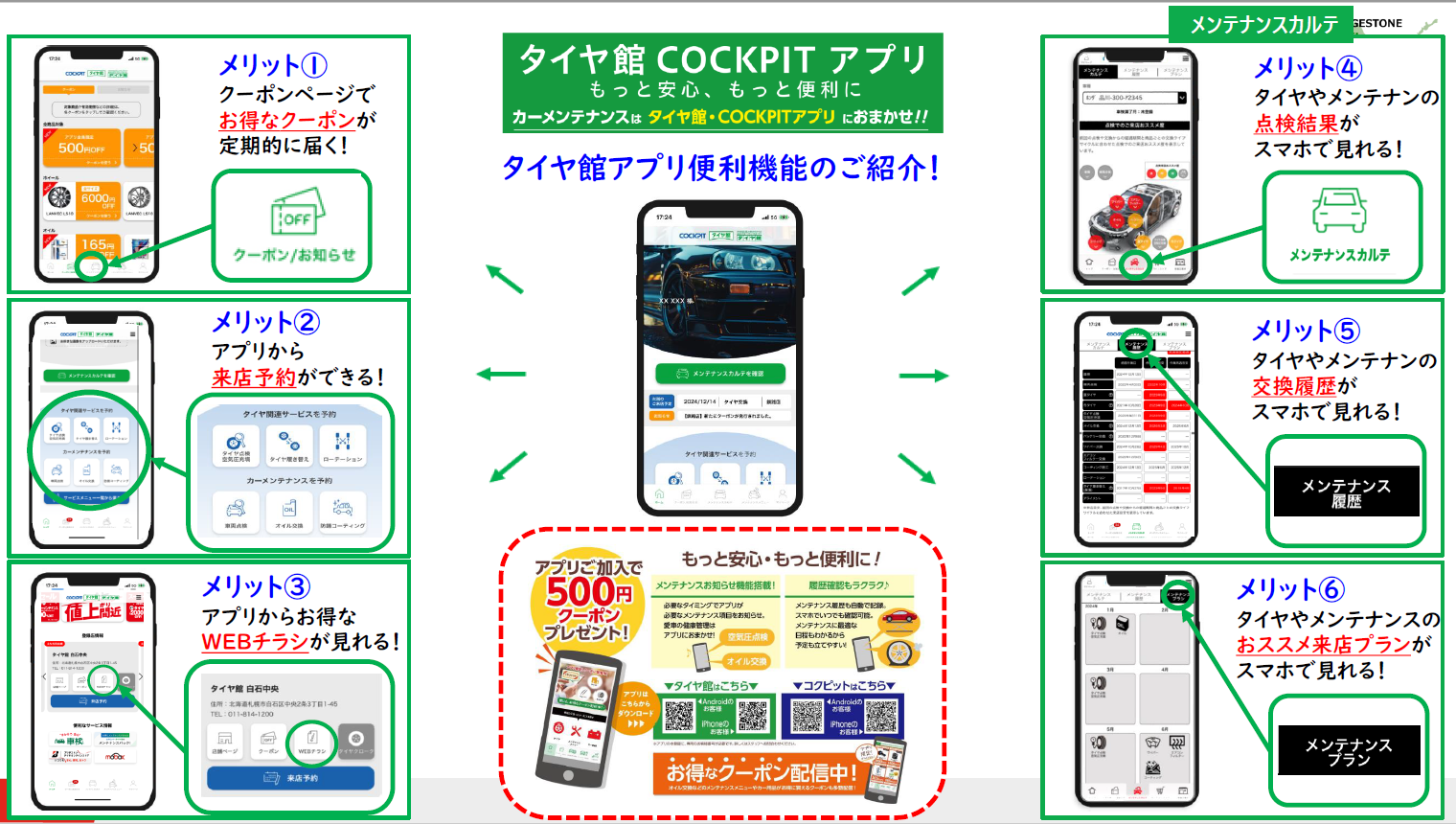 タイヤ館　アプリ　お得　クーポン
