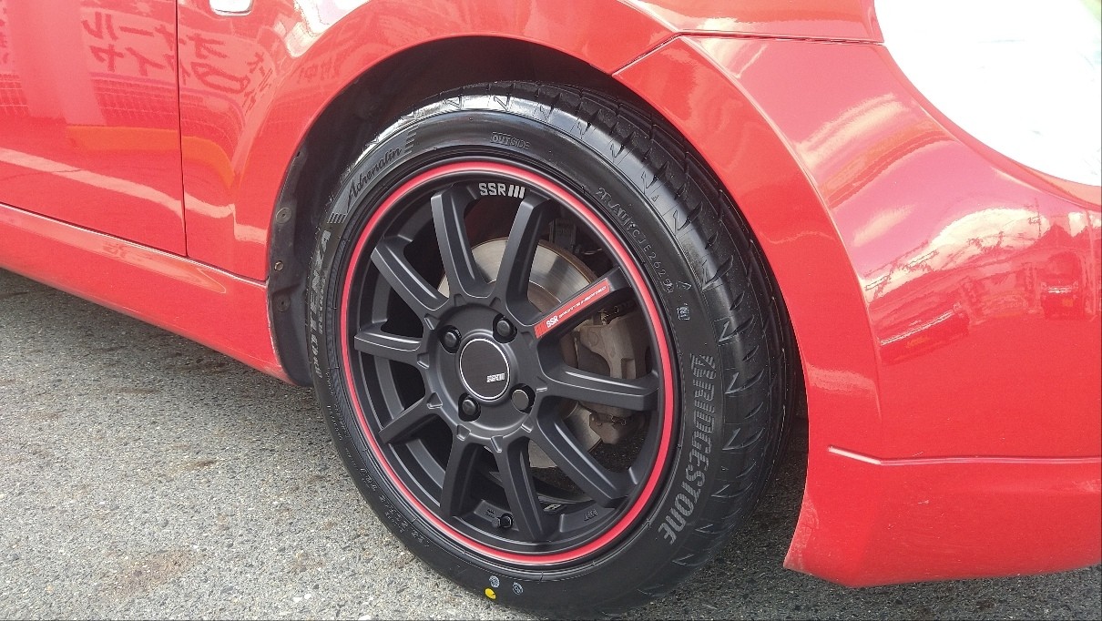 ダイハツ コペン】SSR社製ホイールGT V05とポテンザアドレナリンRE004 