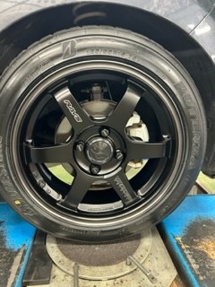 VOLKRACING TE37 SONIC BLACK SHADOW LTD & POTENZA RE-71RS 取付