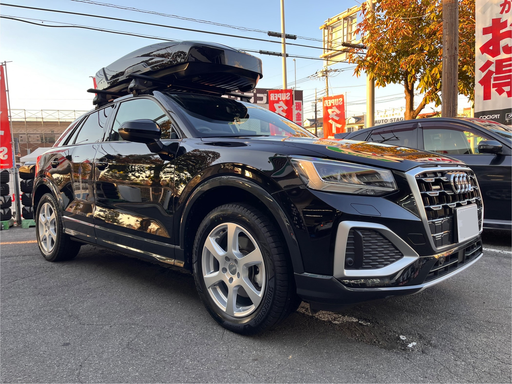 アウディQ2にスタッドレスセット取付です | 店舗おススメ情報