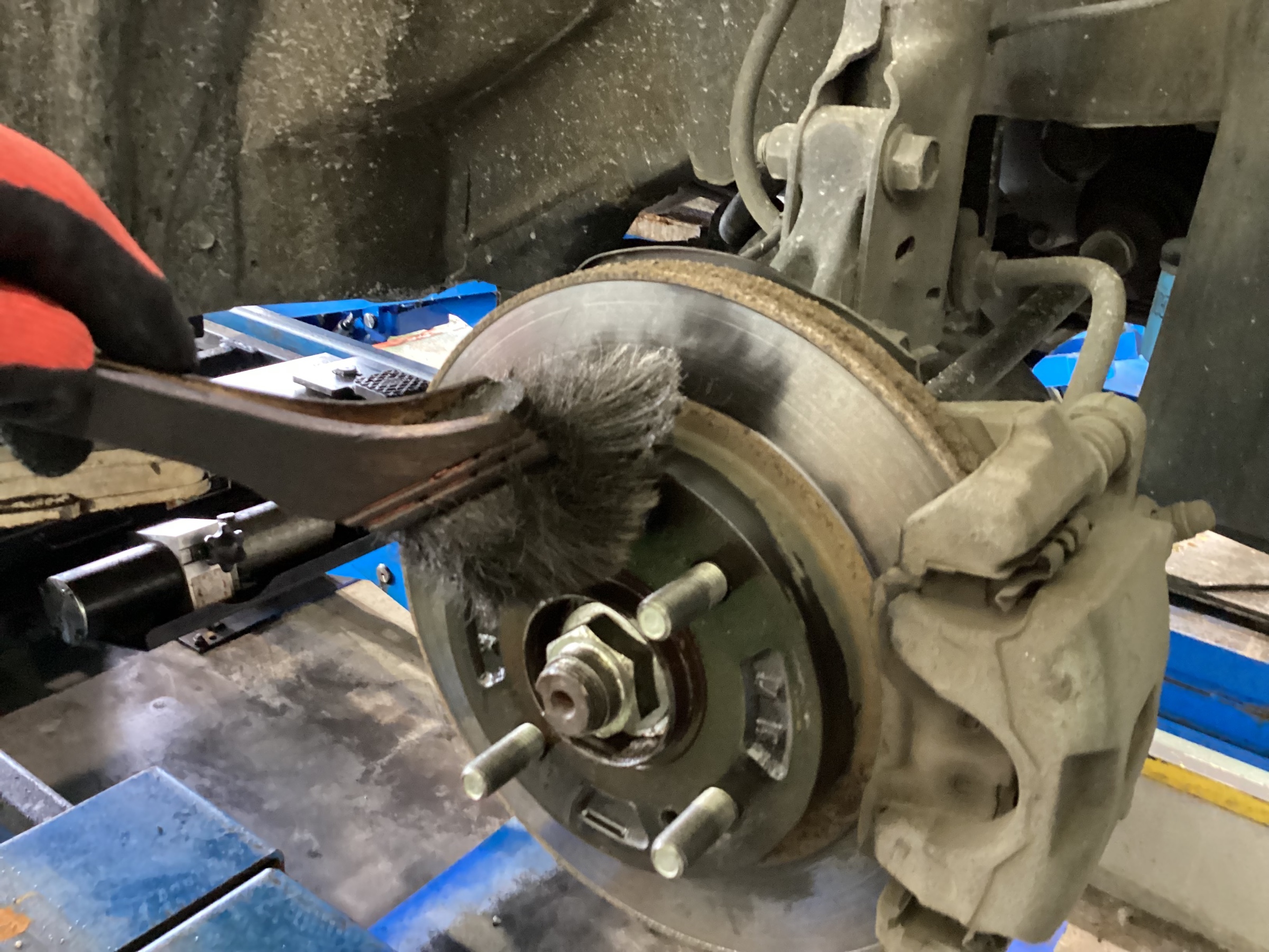 作業中の写真です。