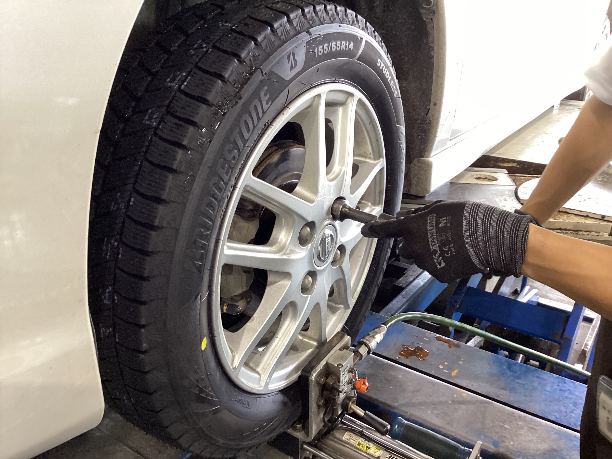 作業中の写真です。