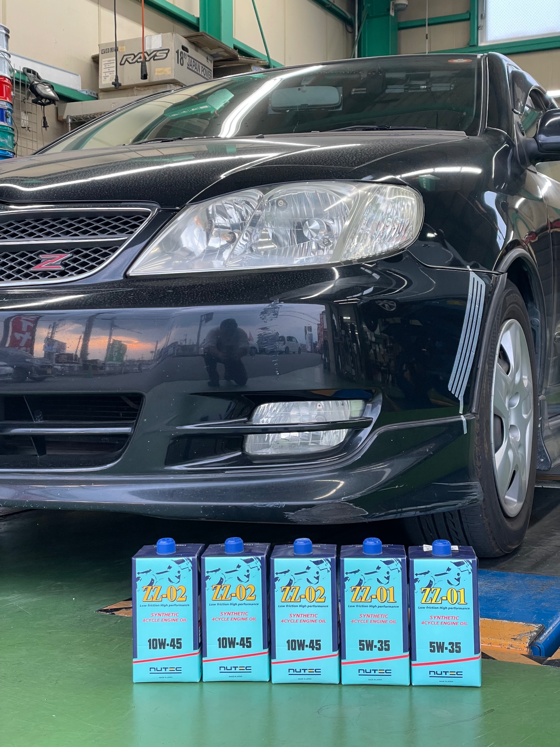 タイヤ館土山　トヨタ カローラフィールダー　エンジンオイル交換