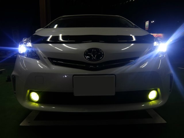 トヨタ・ZVW40Wプリウスα フォグランプLED化 | トヨタ プリウスα