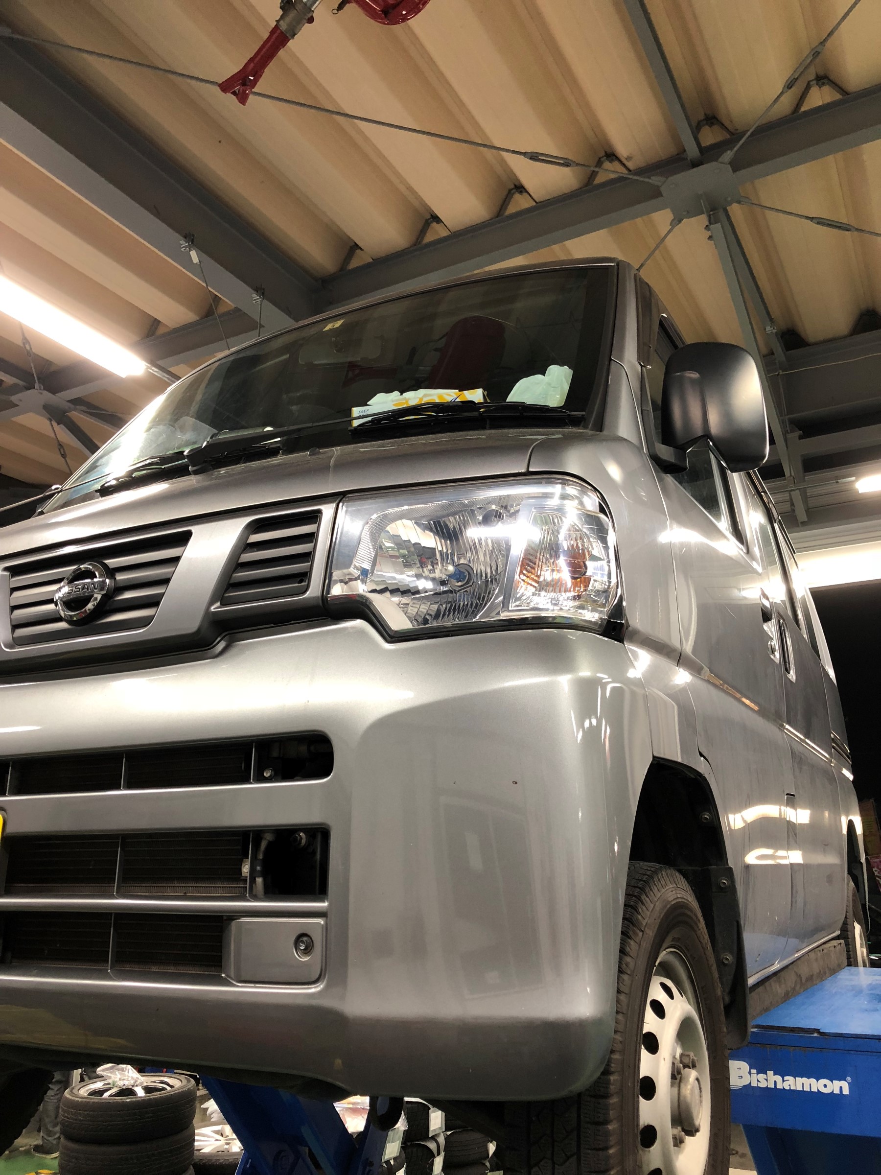 クリッパー ストレッチベルト交換 日産 サービス事例 タイヤ館 多摩境 タイヤからはじまる トータルカーメンテナンス タイヤ館グループ