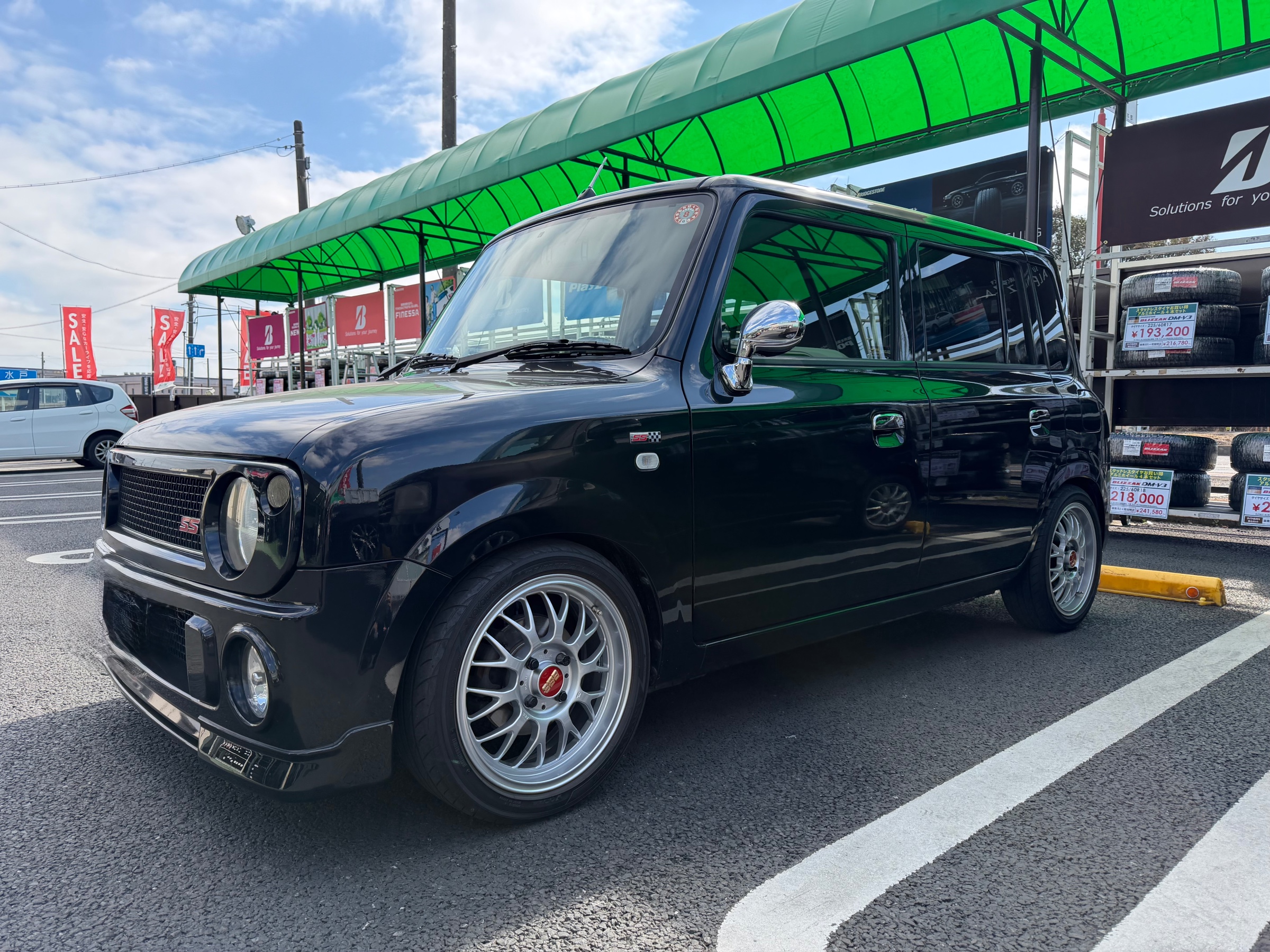 ラパンH21Sに車高調取り付け | 店舗おススメ情報 | タイヤ館 土浦北
