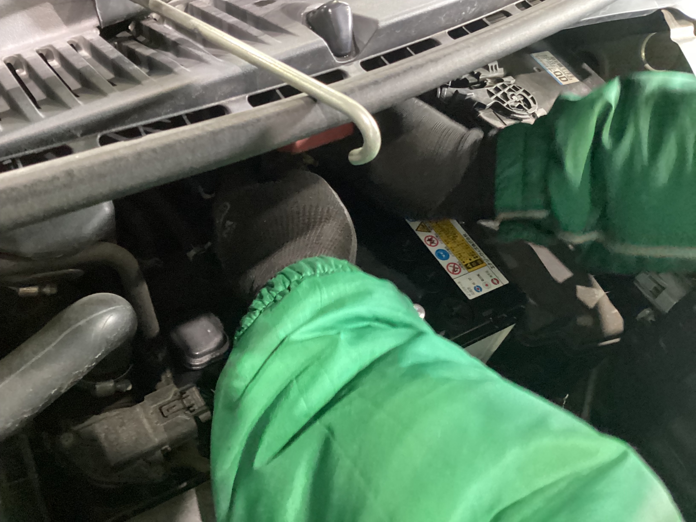 作業中の写真です。