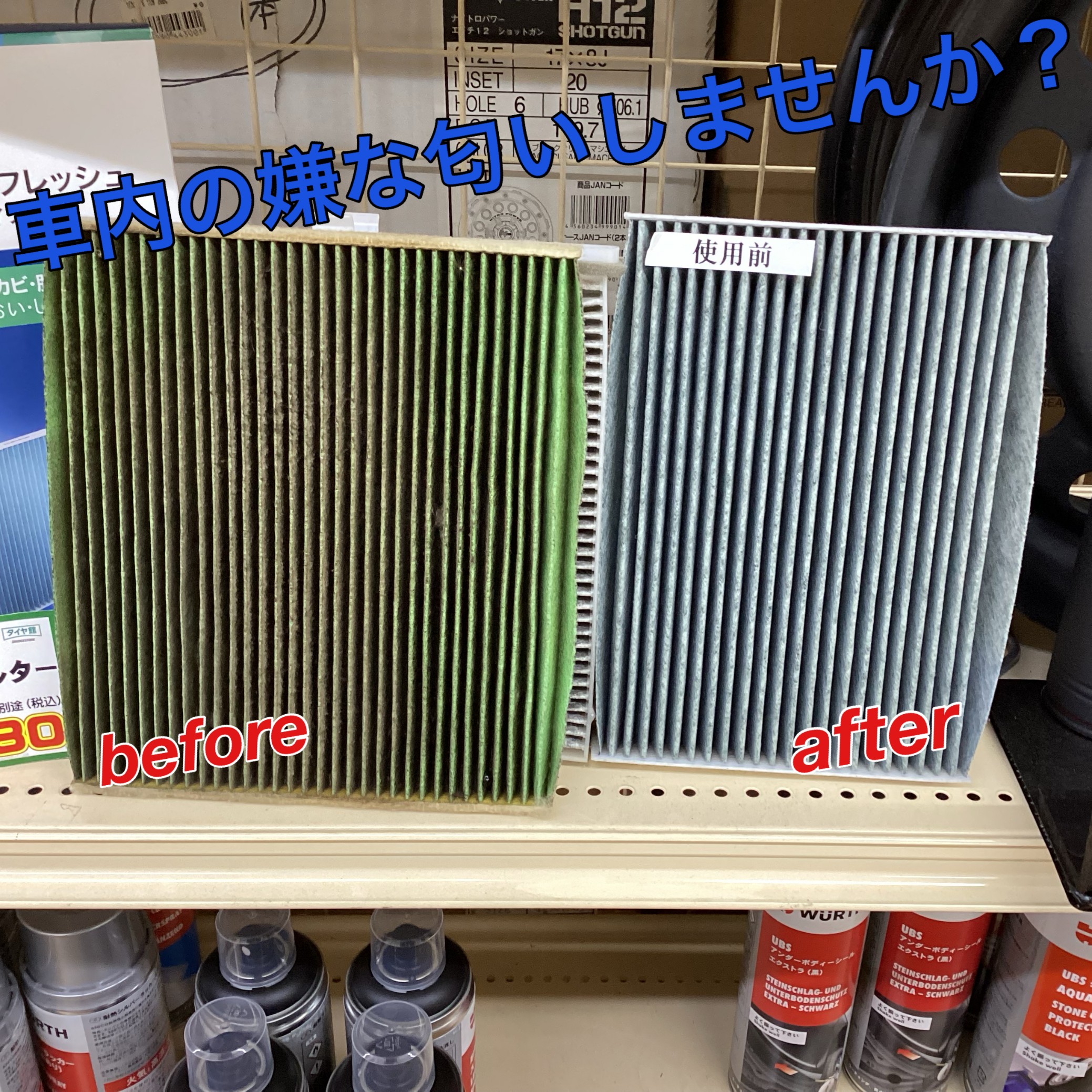 店頭で撮影しました