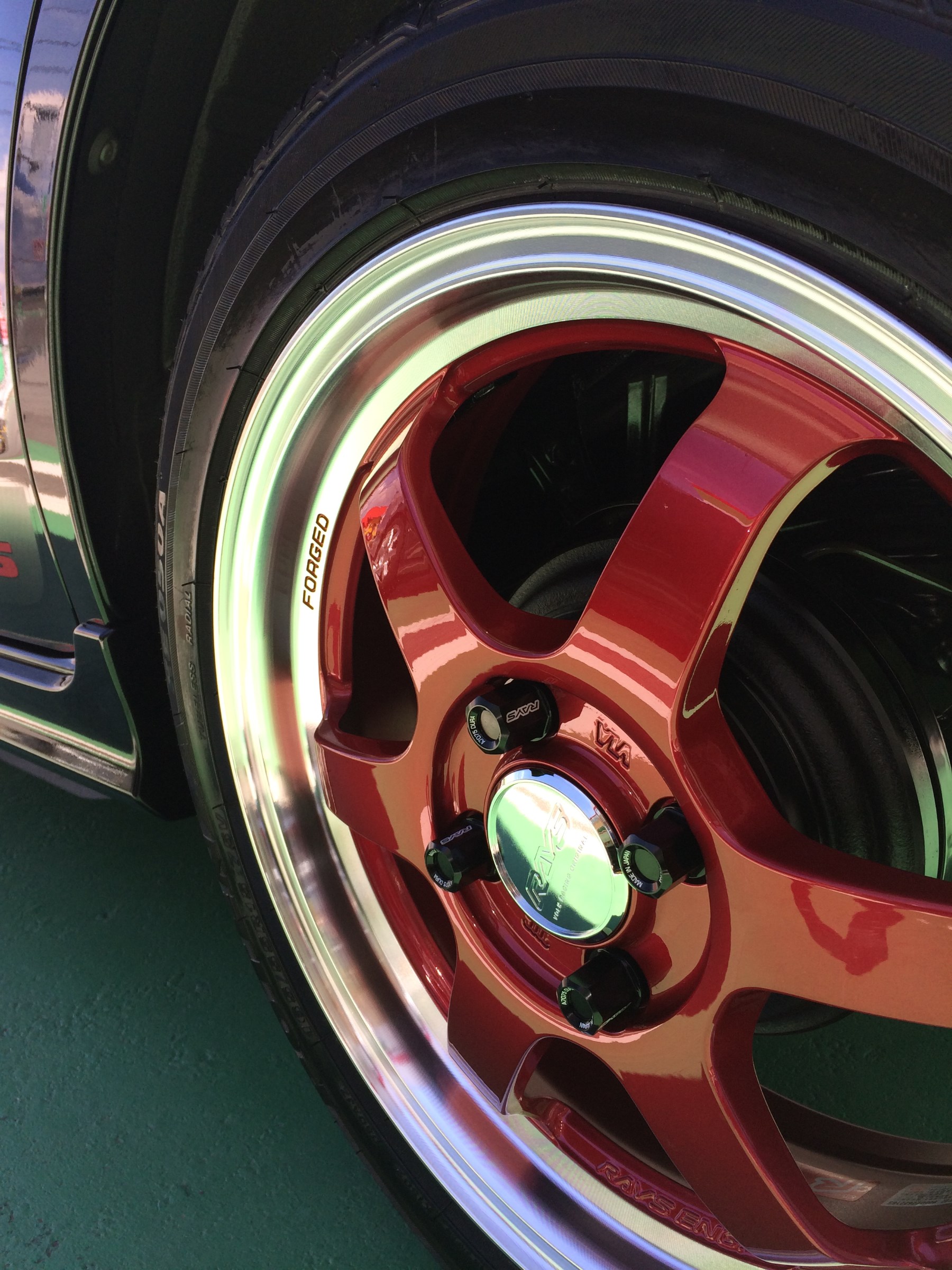 美品　RAYS TE37 KCR【RAYSナット付き】　送料込み 送料無料】【美品】RAYS TE37 KCR【RAYSナット付き】 - メルカリ