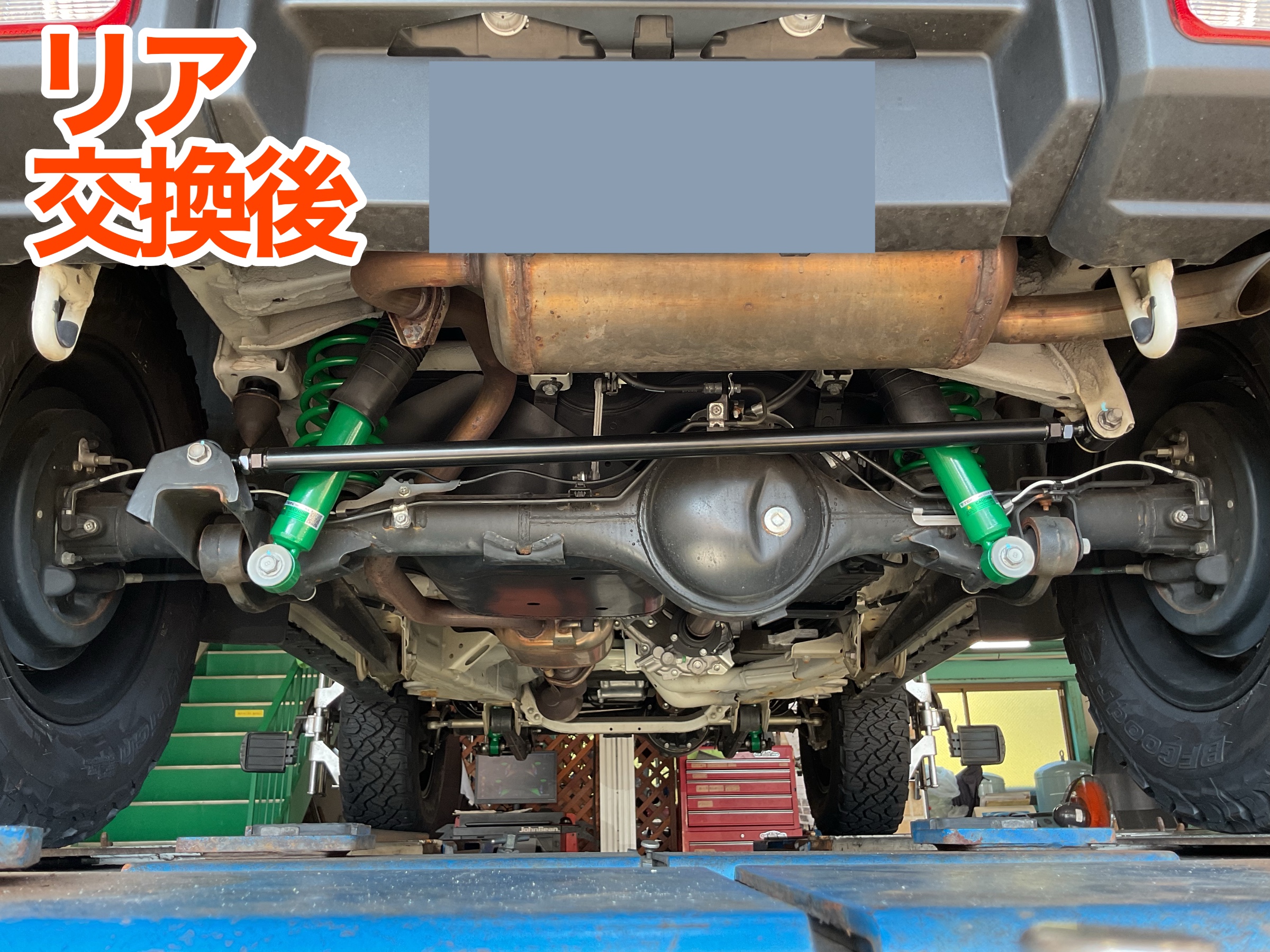 jb74 ジムニーシエラ　リアリフトアップ