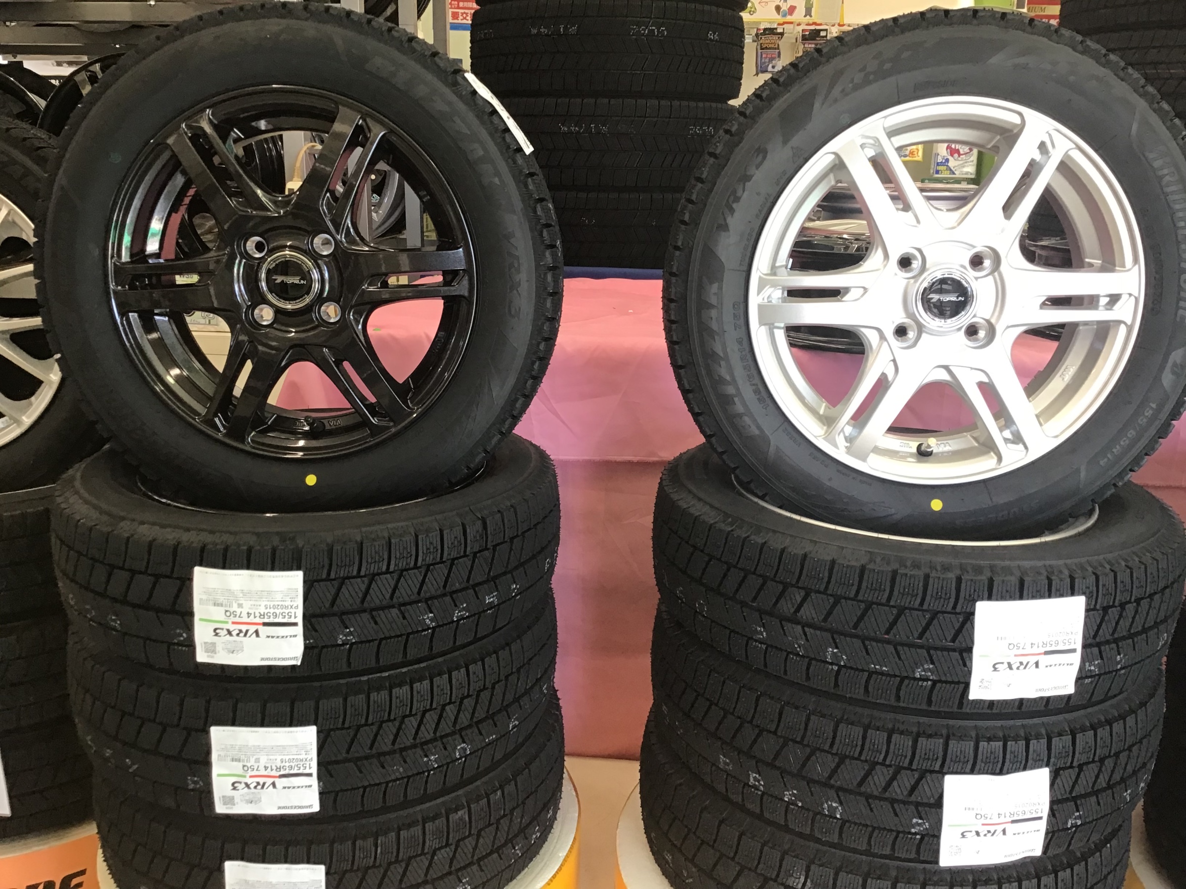 スタッドレス ホイールセット】VRX3 155/65R14 | 店舗おススメ情報