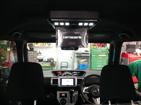 ナビ フリップダウンモニター取付 O サービス事例 タイヤ館 金沢南 石川県 福井県のタイヤ カー用品ショップ タイヤからはじまる トータルカーメンテナンス タイヤ館グループ