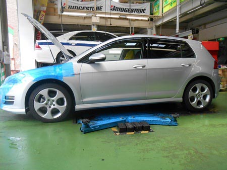 Vw ゴルフ7 足回り交換 ダウンサス スタッフ日記 タイヤ館 板橋 東京都のタイヤ カー用品ショップ タイヤからはじまる トータルカーメンテナンス タイヤ館グループ