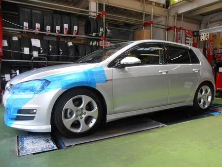 Vw ゴルフ7 足回り交換 ダウンサス スタッフ日記 タイヤ館 板橋 東京都のタイヤ カー用品ショップ タイヤからはじまる トータルカーメンテナンス タイヤ館グループ