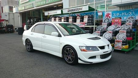 アルミホイール装着！「エンケイ PF07」三菱ランサーエボリューション