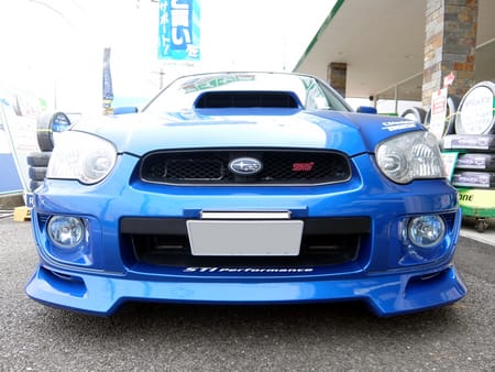 GDBスバル・インプレッサWRX STI】エアロパーツ取付けでご来店
