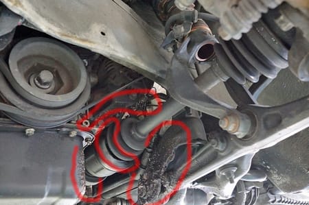 インテグラタイプR DC2 98spec ドライブシャフト 助手席側