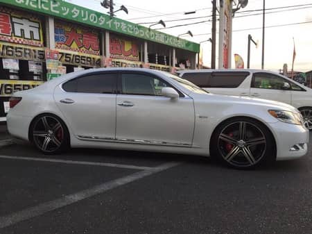 レクサスポケットマーカー　LSホイール 程度良好品】レクサス LS Fスポーツ 純正 19in 8.5J +35 PCD120