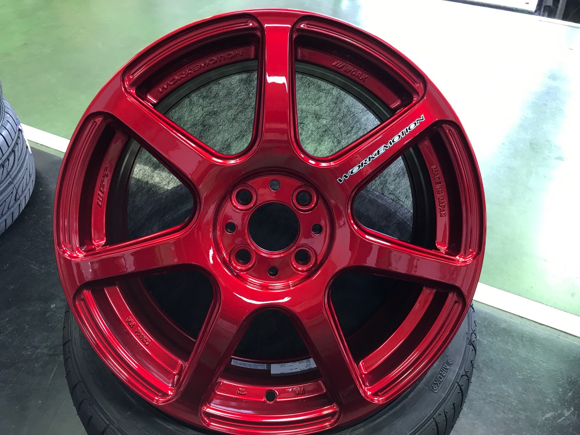 ワークエモーションT7R キャンディレッド 18インチ レッド×レッド、WORK EMOTION T7R装着。｜cockpitのブログ