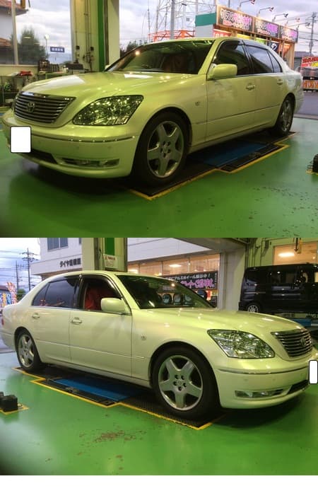 セルシオ 車高調取付け トヨタ セルシオ その他 パーツ取付 サスペンション取付 サービス事例 タイヤ館 綾瀬 神奈川県のタイヤ カー用品ショップ タイヤからはじまる トータルカーメンテナンス タイヤ館グループ