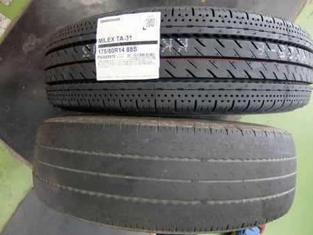 185/65R15 88S 4本 ブリヂストンタイヤ MILEX TA-51 2019年製