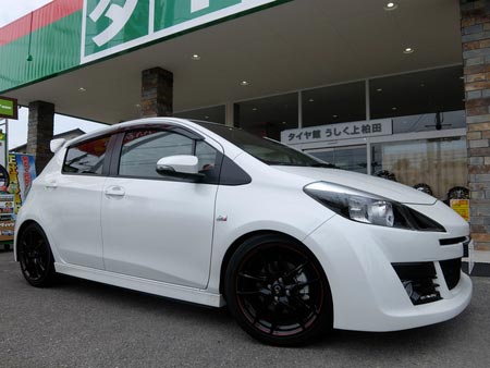 トヨタ・ヴィッツRS G's】車高調取付でご来店です☆ | サービス事例