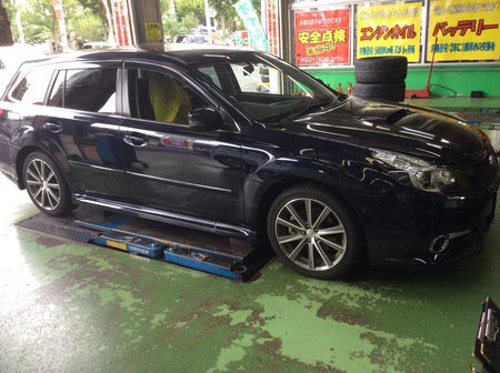 レガシィ乗り心地改善 サービス事例 タイヤ館 稲城 東京都のタイヤ カー用品ショップ タイヤからはじまる トータルカーメンテナンス タイヤ館グループ