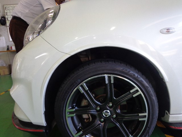 マーチニスモタイヤ交換 日産 マーチ サービス事例 タイヤ館 清水 タイヤからはじまる トータルカーメンテナンス タイヤ館グループ