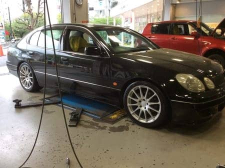 アリスト 5速マニュアル公認！フェンダー叩き出し！WORK戦ホイール履き