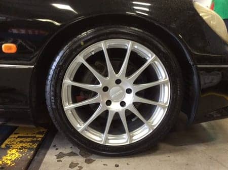 アリスト 5速マニュアル公認！フェンダー叩き出し！WORK戦ホイール履き