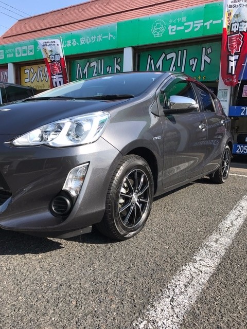 工賃コミ 15インチ ホイール TOYOTA アクア ノート デミオ キューブ 