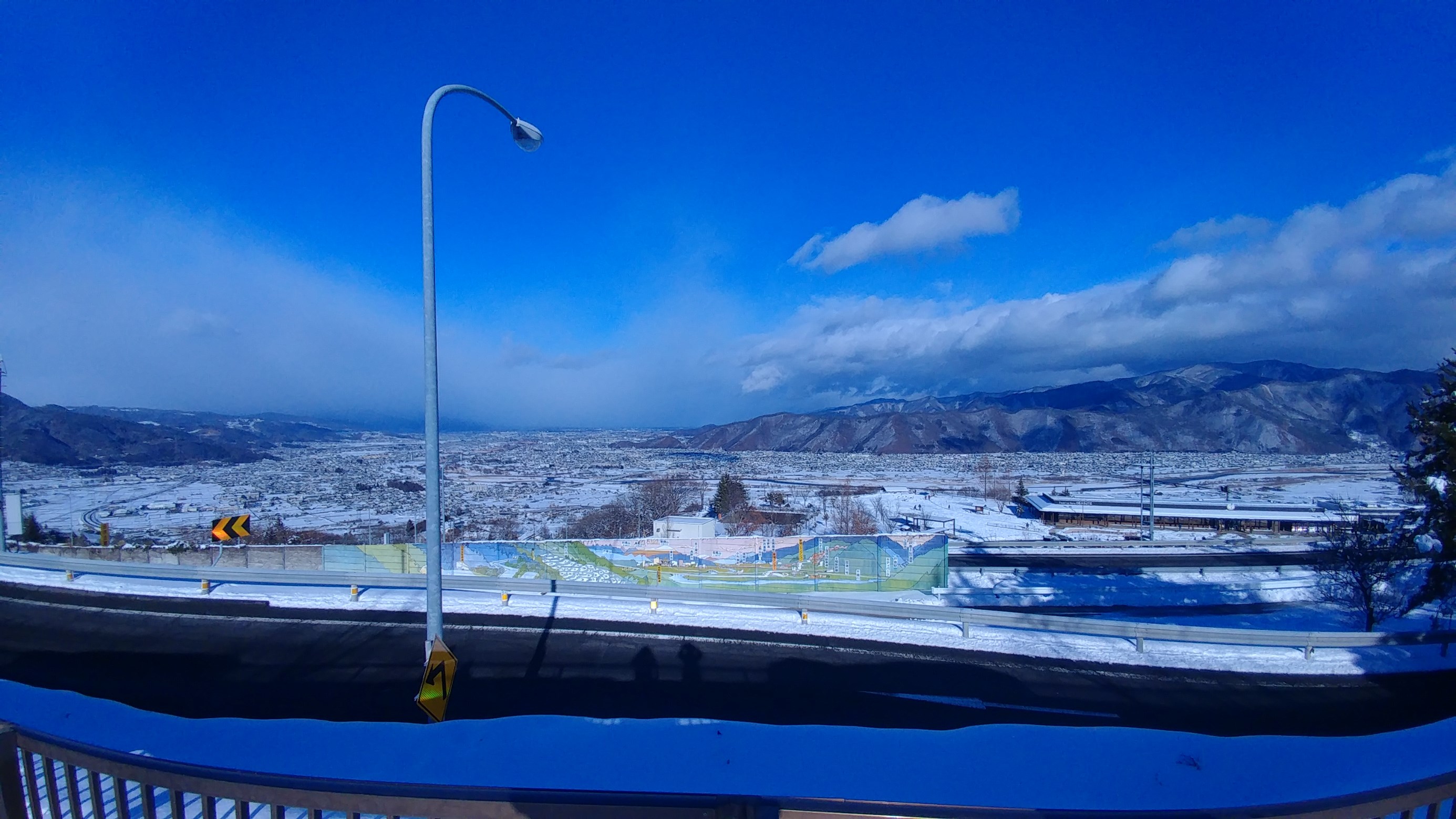 姨捨下りＳＡからの風景です。