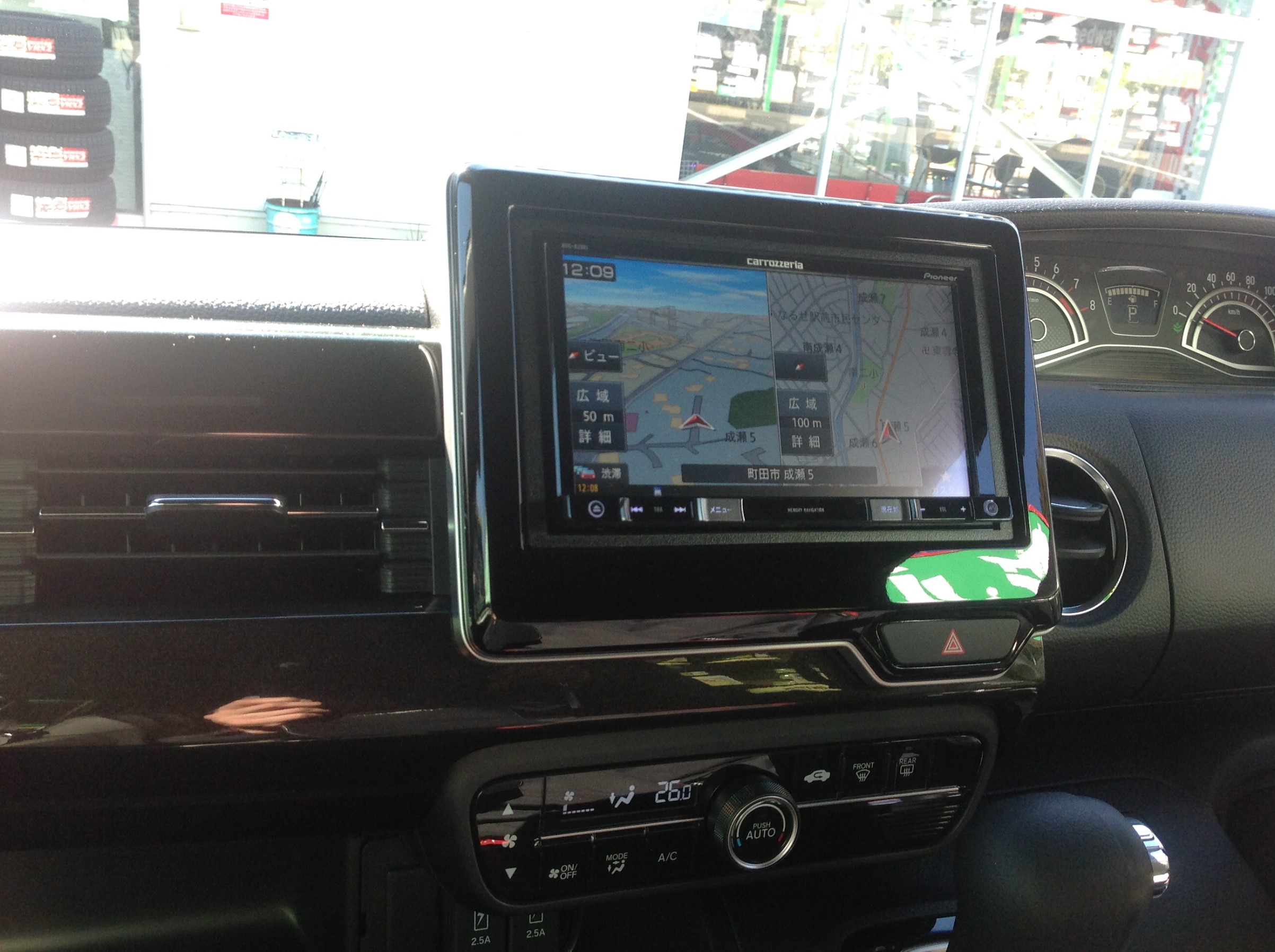 N Box Pioneer 楽ナビ Avic Rz901のお取付け ホンダ N Box サービス事例 タイヤ館 成瀬 タイヤからはじまる トータルカーメンテナンス タイヤ館グループ