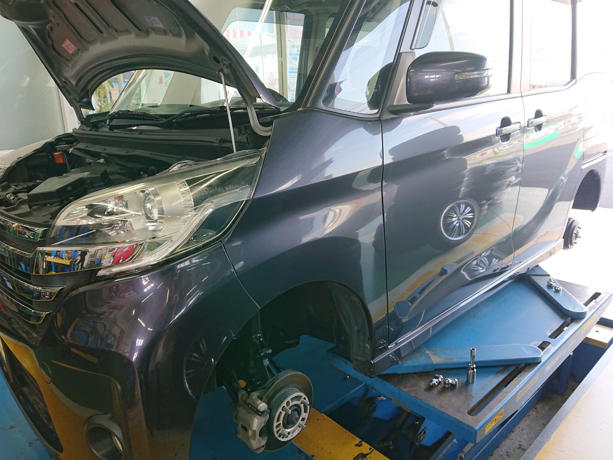 デイズルークスをローダウン 日産 デイズ ルークス その他 パーツ取付 サスペンション取付 スタッフ日記 タイヤ館 一関 タイヤからはじまる トータルカーメンテナンス タイヤ館グループ