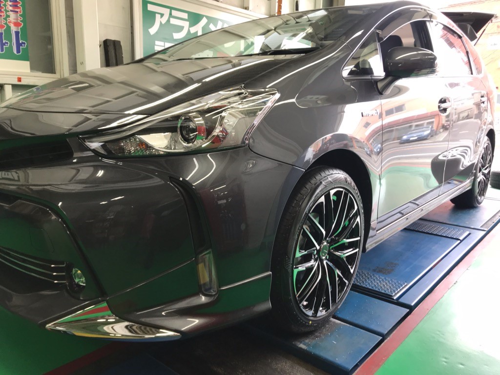 WEDS レオニスSK 18インチ プリウスαに取付 | 店舗おススメ情報