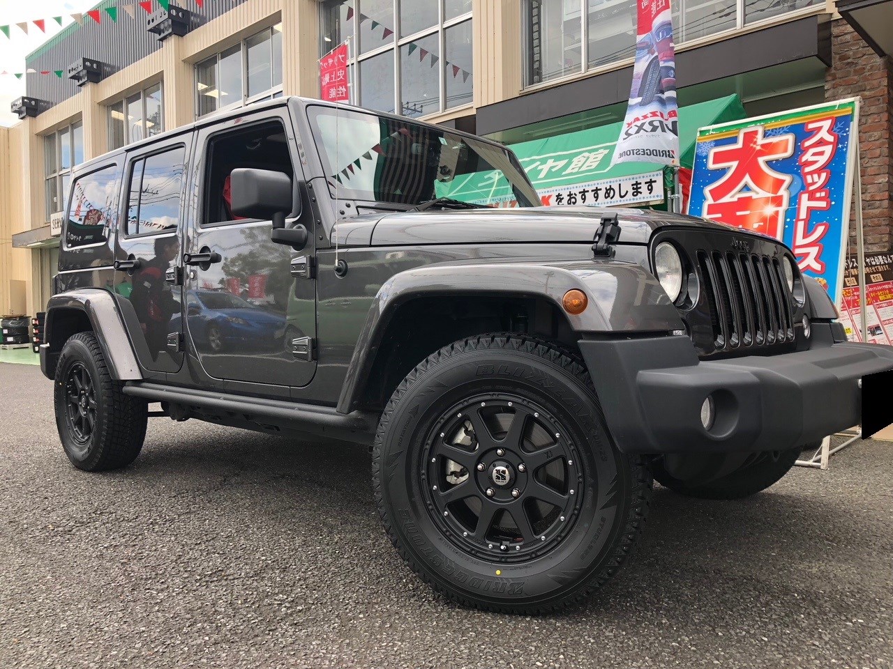 ジープ JK36L・ラングラー】タイヤ＆ホイール取付のご紹介です 