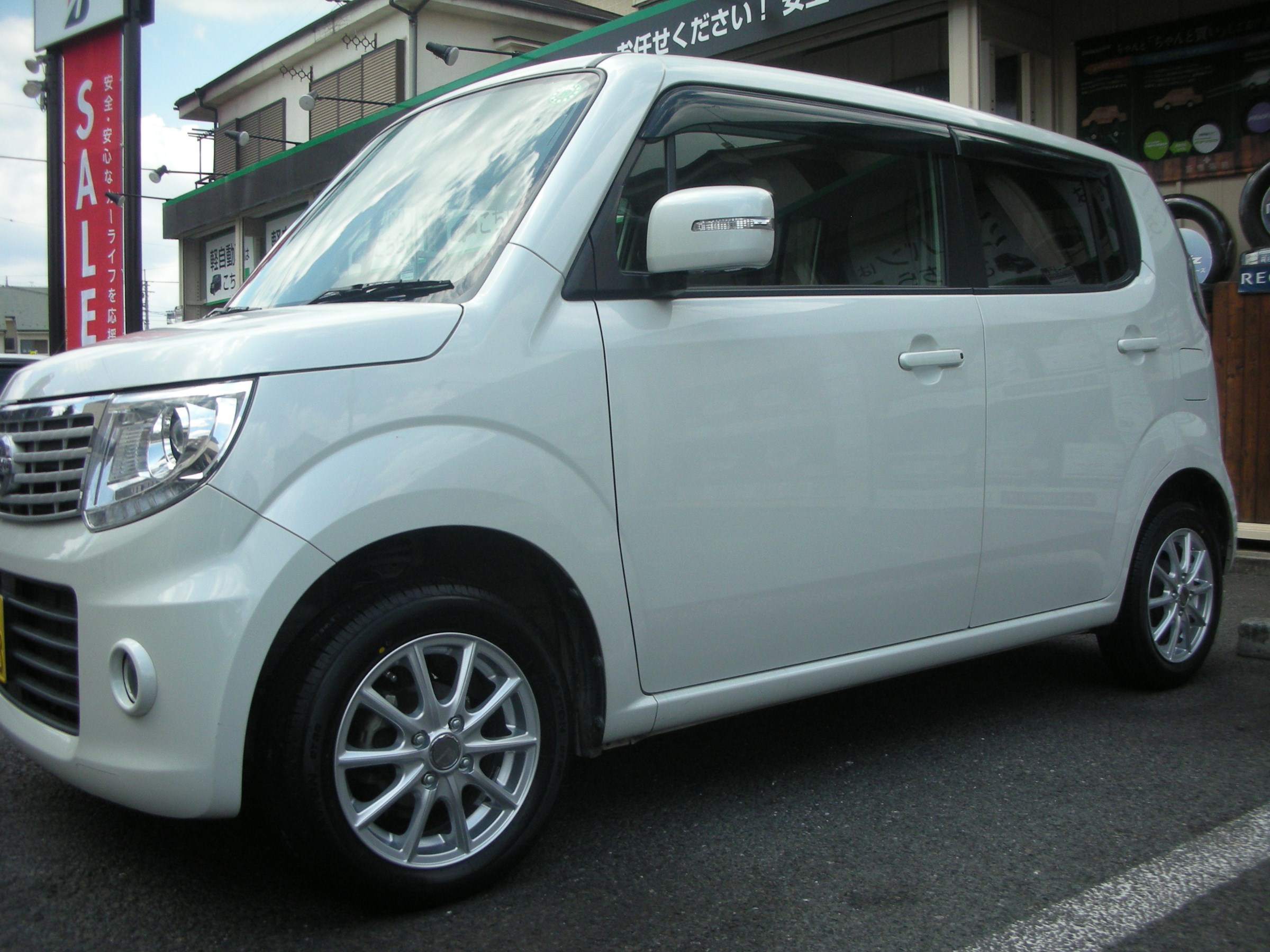 タイヤホイールセットお取り付け♪ | 日産 MOCO ホイール タイヤ