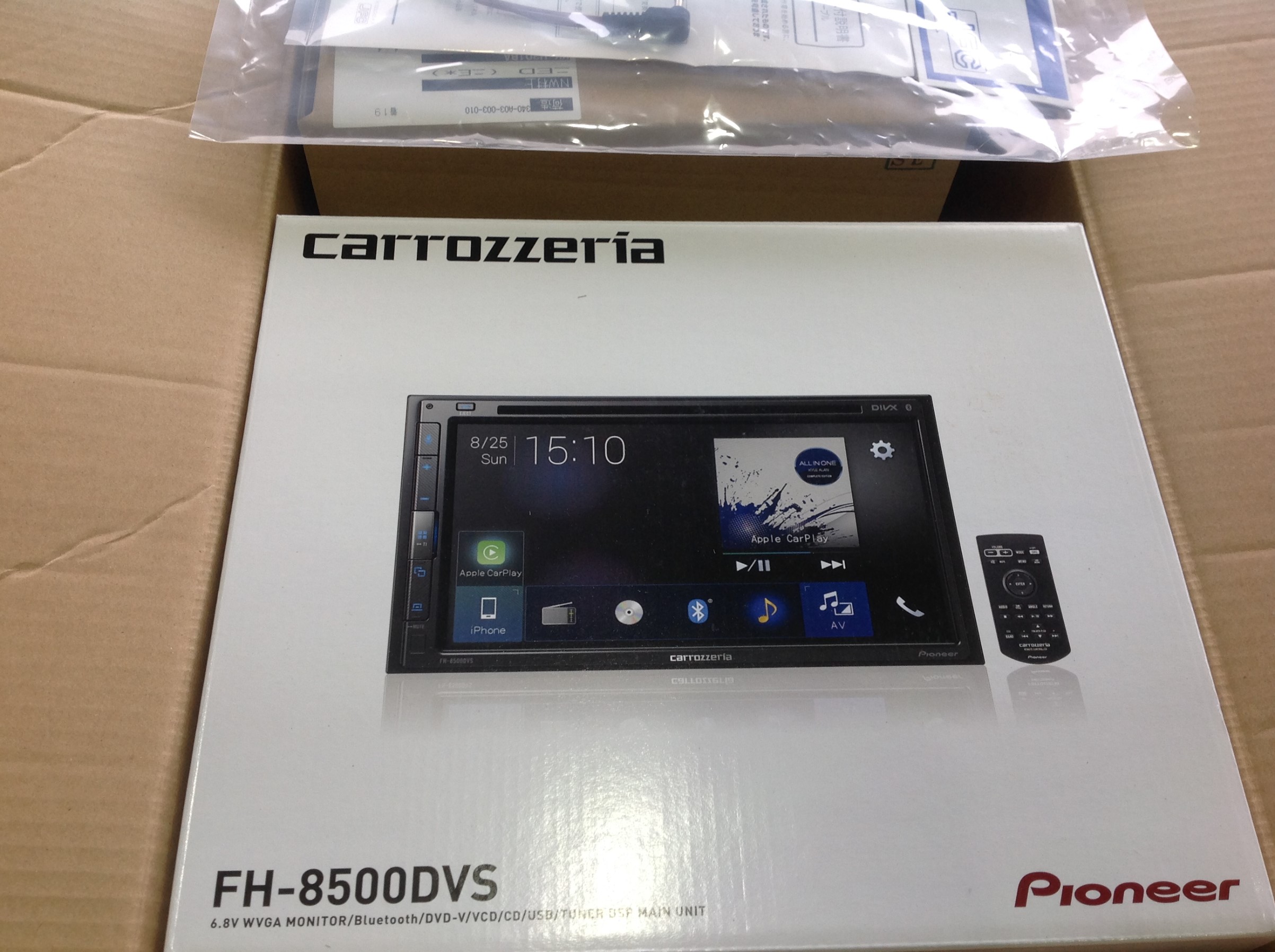 カロッツェリアの新商品取付☆ 『FH-8500DVS』 | スタッフ日記
