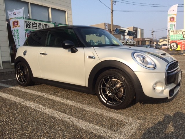 現行のMINI クーパーSに『BBS RF』装着しました☆ | ミニ クーパーS