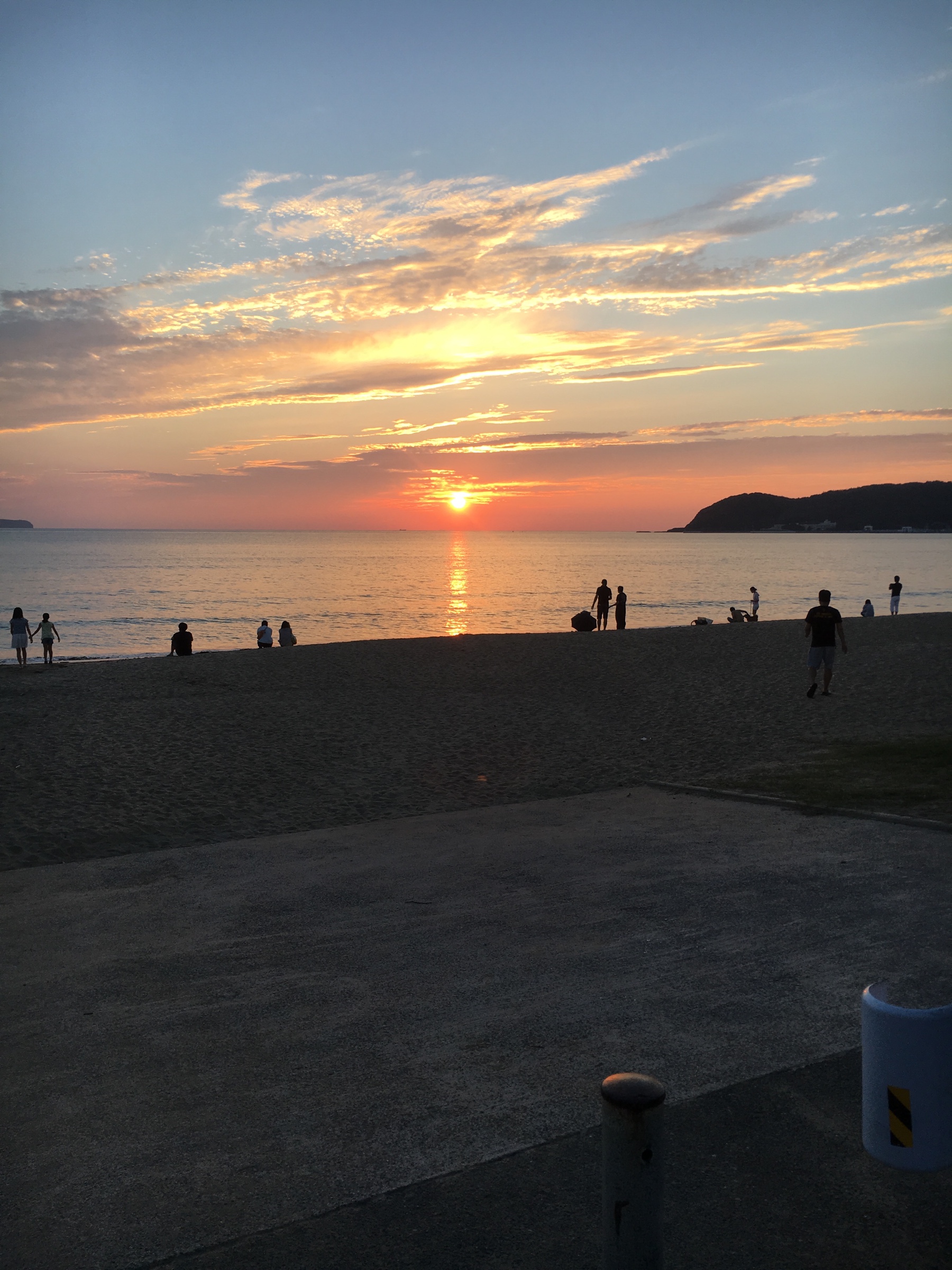 夕日
