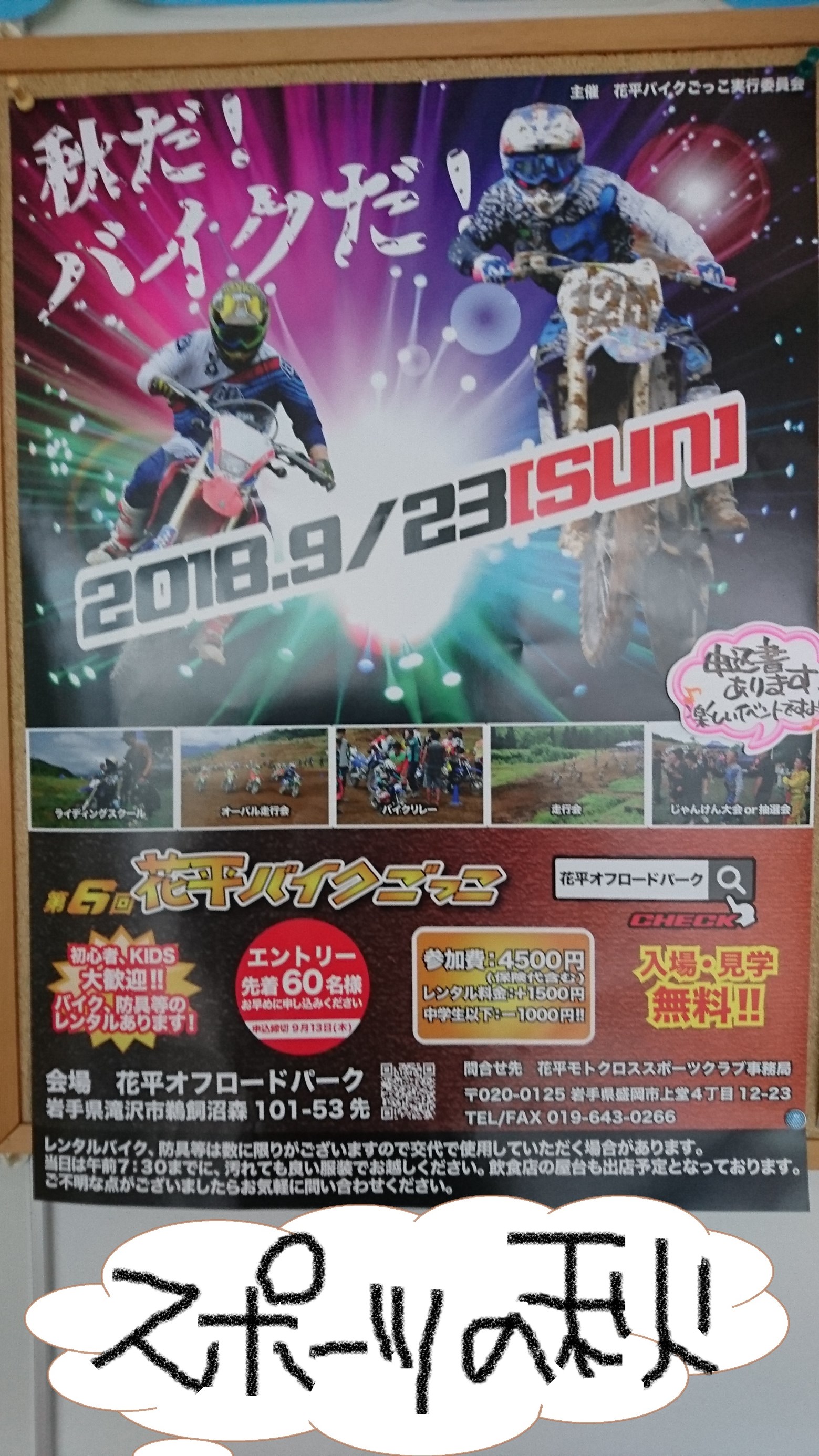 スタッフ撮影。文字はペイントです。