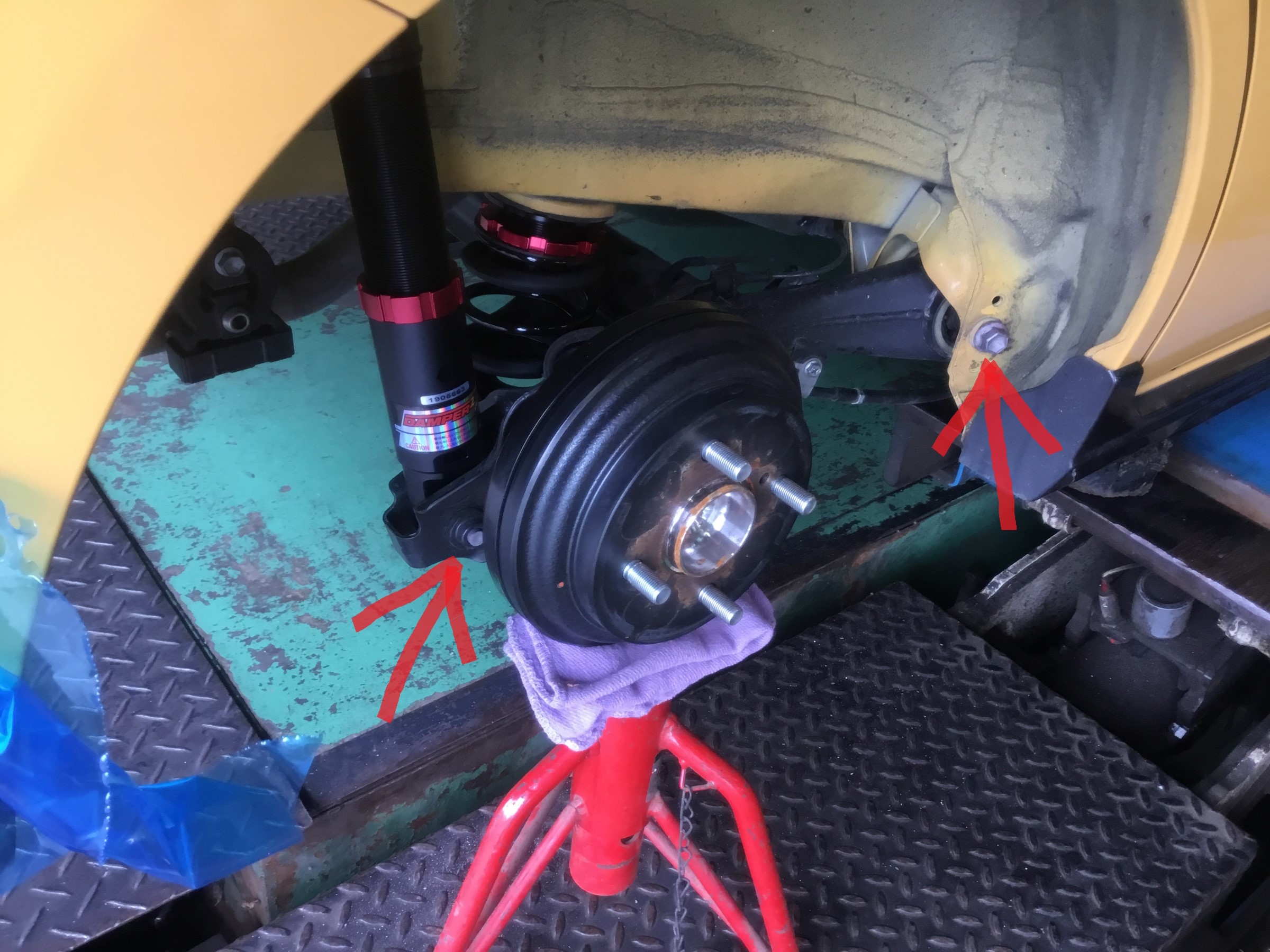 Mk53s型スペーシアギア 車高調取り付け アライメント調整 スズキ スペーシア その他 パーツ取付 サスペンション取付 技術サービスブログ タイヤ館 鎌ヶ谷 千葉県のタイヤ カー用品ショップ タイヤからはじまる トータルカーメンテナンス タイヤ館グループ