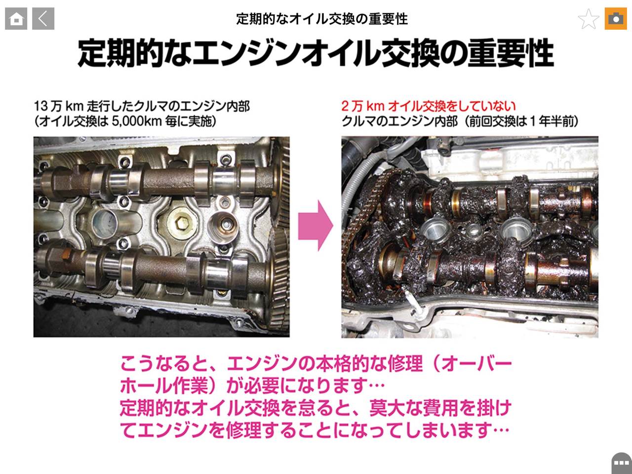 タブレット メンテナンスアプリより