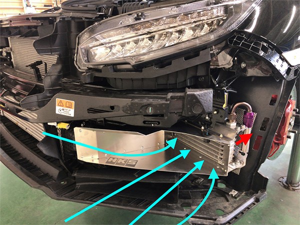 またまた夏対策パーツ シビックタイプr Fk8 オイルクーラーキット スタッフ日記 タイヤ館 加古川 兵庫県のタイヤ カー用品ショップ タイヤからはじまる トータルカーメンテナンス タイヤ館グループ