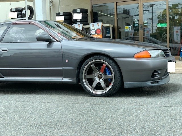 スカイラインR32 レイズTE37SL 取り付け(*^^)v | 日産 スカイラインGT